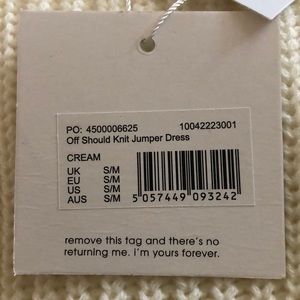 Missguided Dresses - Off the Shoulder Knit White Dress Missguided Dresses - Off the Shoulder Knit White Dress